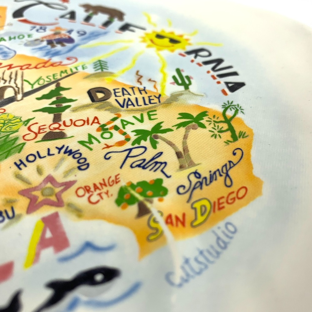 catstudio The Geography Collection California Plate 2011 8.5" *Hard to Find* - Picture 3 of 7